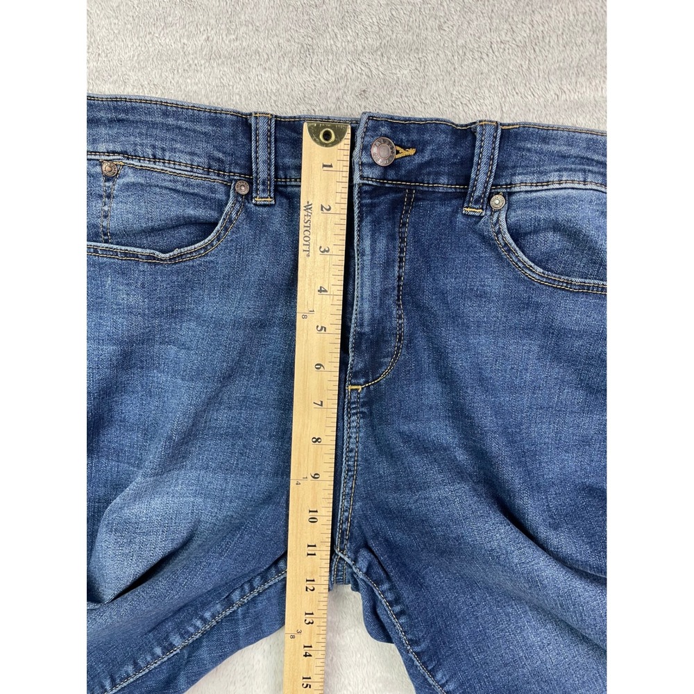 Talbots Jeans Womens 12 High Waist Straight Blue Denim Simply Flattering Stretch - Picture 8 of 14